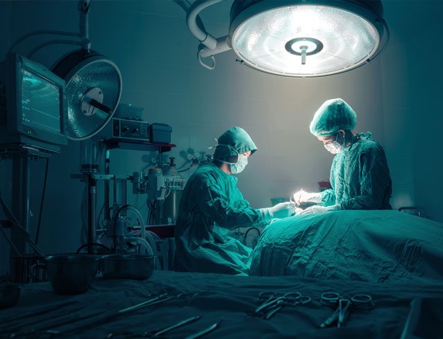 person undergoing surgery in Gwinnett County hospital