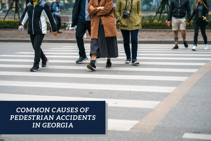 pedestrians crossing in Atlanta