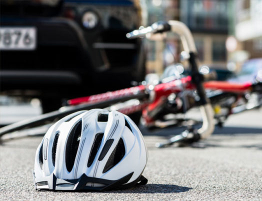 accident on a bike in Duluth, GA