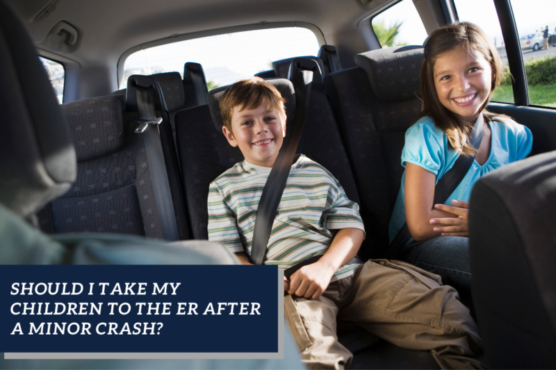 children in car accident and potential injuries