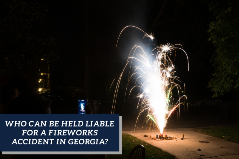 setting off fireworks in Georgia