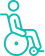 Man on wheelchair icon