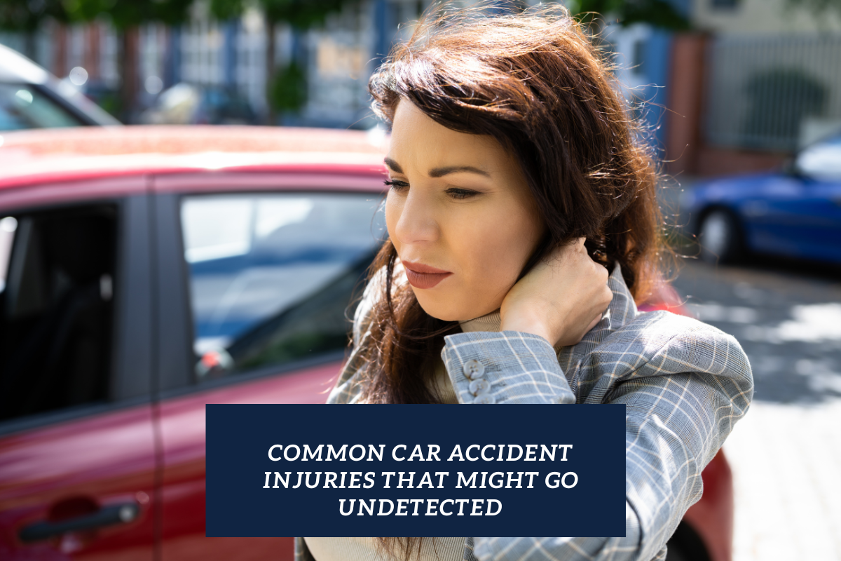 injured woman after a car accident - Common Car Accident Injuries that Might Go Undetected